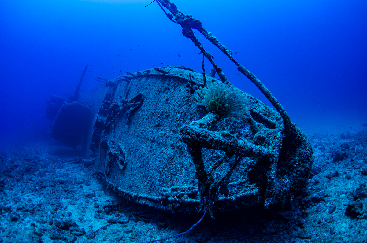 日本の海に沈む沈没船　日本の沈没船ダイビングスポット一覧
