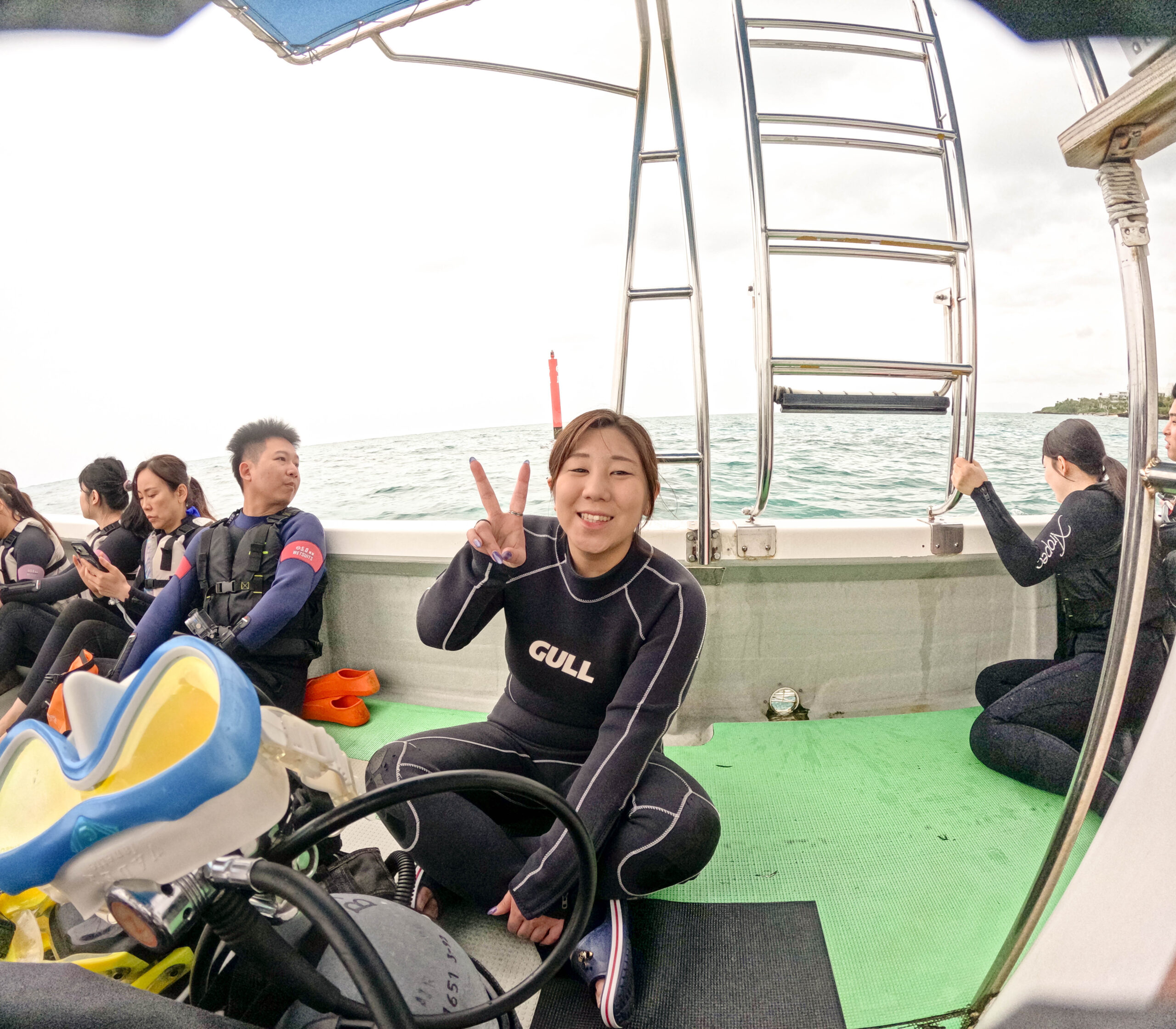 今日も恩納村山田でダイビング