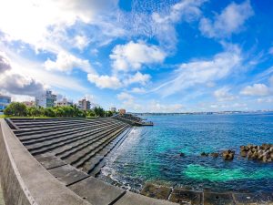 沖縄 北谷 砂辺浄水所前