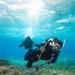 恩納村ムーンビーチ沖でファンダイビング!透明度最高!!