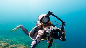 沖縄　真栄田岬でフォトダイビング＆水中クリーン！