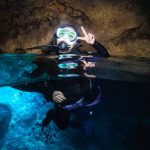 沖縄　青の洞窟ファンダイビング透明度がいいね